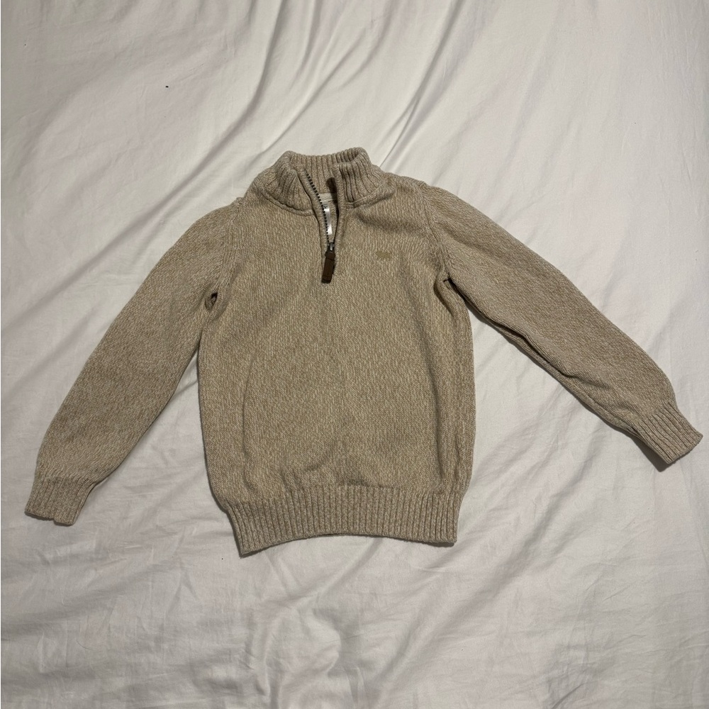 Carters 1/4 Zip Tan Sweater size 5T